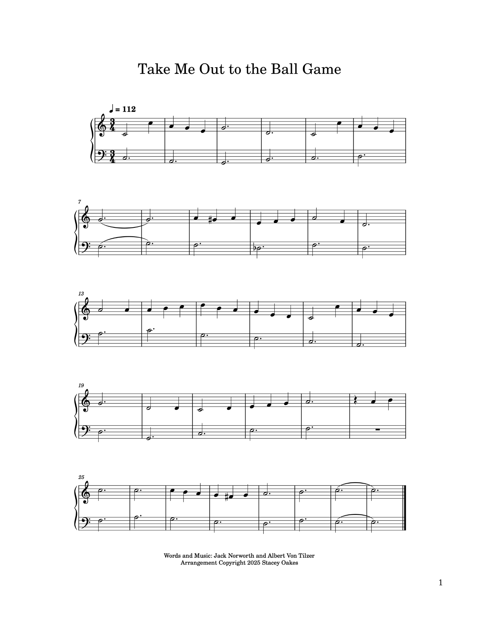 Take Me Out to the Ball Game